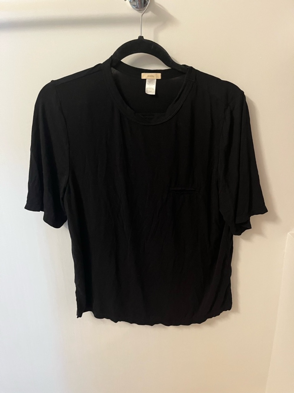 Eberjey Black Crewneck Tee